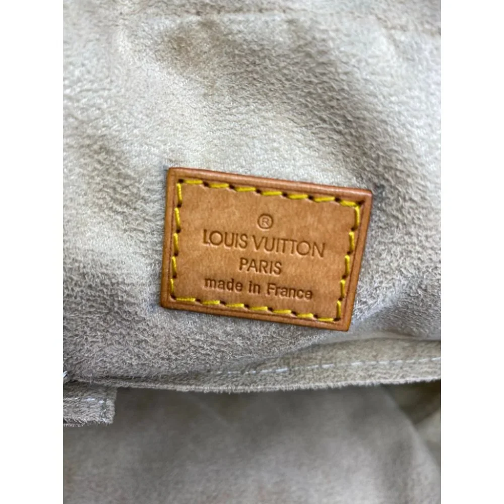 Authentic Louis Vuitton Manhattan PM Brown Tote Handbag w Cert